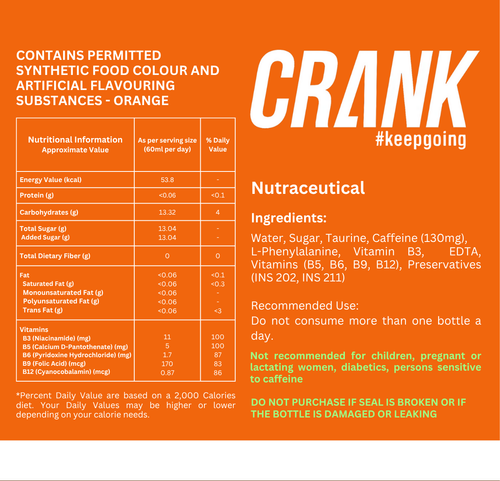 Crank Orange Flavour (12x60 ml)