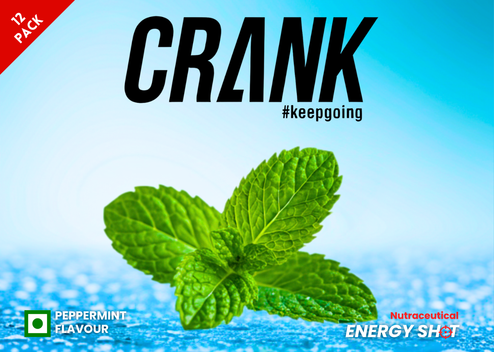 Crank Peppermint Flavour (12x60 ml)